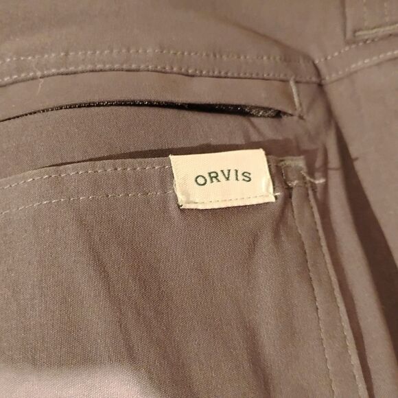 Orvis pants mens 40x32 navy blue nylon stretch performance water repellent media - Picture 3 of 10